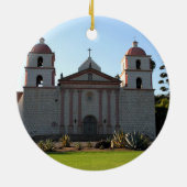 Santa Barbara Mission Keramisch Ornament (Achterkant)