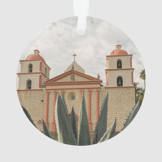 Santa Barbara Mission Ornament (achterkant)