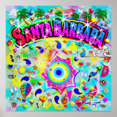 Santa Barbara Mystieke Dans Poster (Voorkant)