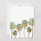 Santa Barbara Palm Trees Beach Waterverf Kaart (Achterkant)