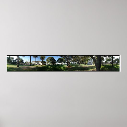 Santa Barbara Panorama- Pershing Park Poster (Voorkant)