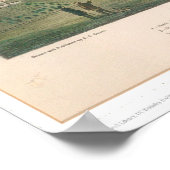 Santa Barbara. Panoramische kaart 1877 (1581A) Poster (Hoek)