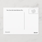 Santa Barbara Pier Briefkaart (Achterkant)