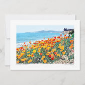 Santa Barbara Poppies Feestdagenkaart (Voorkant)