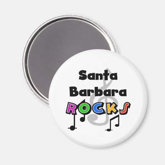 Santa Barbara Rocks Magneet (Voorkant / Achterkant)