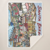 Santa Barbara Sherpa Throw Blanket (Voorkant)