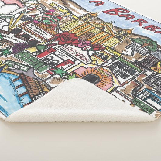 Santa Barbara Sherpa Throw Blanket (3/4)