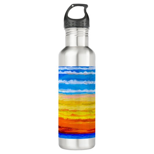 Santa Barbara Sunset waterfles Waterfles (Voorkant)