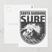 Santa Barbara Surf Club California Emblem Briefkaart (Voorkant / Achterkant)