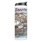 Santa Barbara Thermal Tumbler Thermosbeker (Gedraaid links)