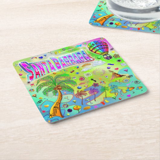Santa Barbara Timeless Melody Coaster Kartonnen Onderzetters (Schuin)