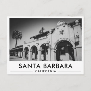 Santa Barbara Treinstation Spaanse Architectuur Briefkaart