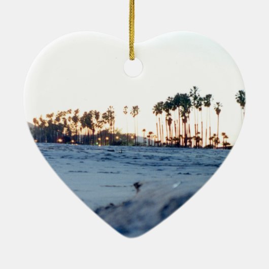 Santa Barbara Uitzichten Keramisch Ornament (Achterkant)