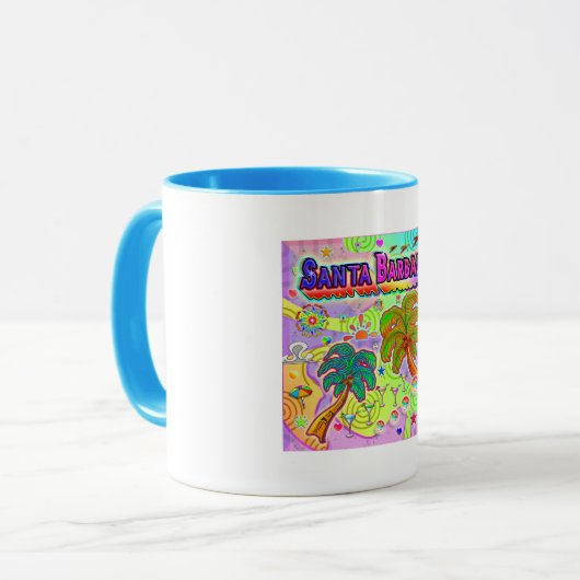 Santa Barbara Vacation Target Mok (Voorkant links)