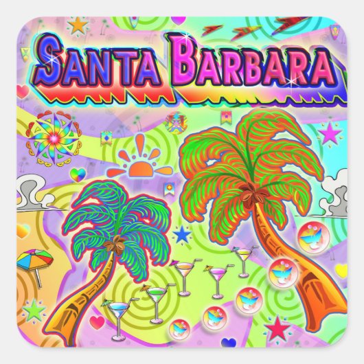 Santa Barbara Vacation Target Sticker (Voorkant)