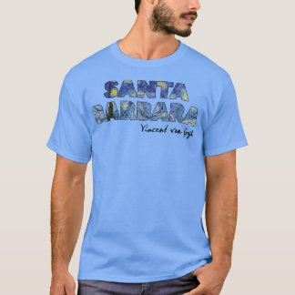 Santa Barbara Van Gogh Starry Night Kunst Vincent  T-shirt