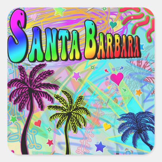 Santa Barbara Vivid Romance Sticker (Voorkant)