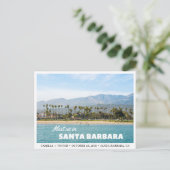 Santa Barbara Wedding Save the Date Briefkaart (Staand voorkant)