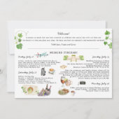 Santa Barbara | Wedding Weekend Routekaart Kaart (Achterkant)