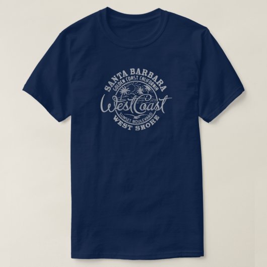 SANTA BARBARA WEST COAST T-shirt (Design voorkant)