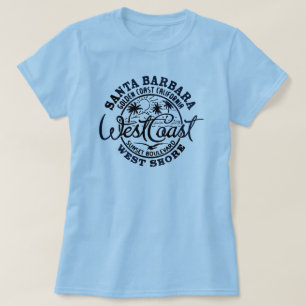 Santa Barbara West Shore Retro voor vrouwen   VINT T-shirt