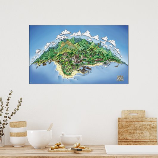 Santa Barbaratopia Poster (Keuken)