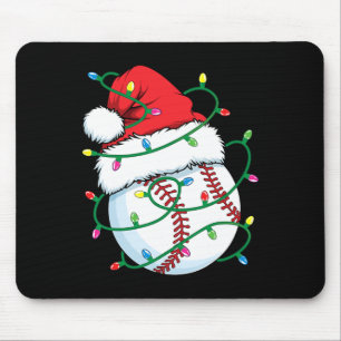 Santa Baseball Sportbal Mannen Jongens Kerst Xmas Muismat