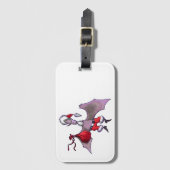 Santa Bat horizontal luggage tag Bagagelabel (Voorkant (verticaal))