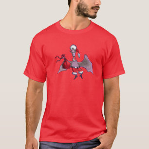 Santa Bat mannen rood T-shirt