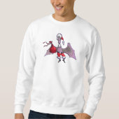 Santa Bat mannen wit sweatshirt (Voorkant)