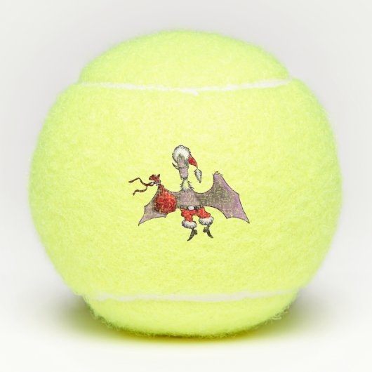 Santa Bat Penn tennis balls Tennisballen (Voorkant)