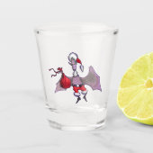 Santa Bat schot glas (Voorkant)
