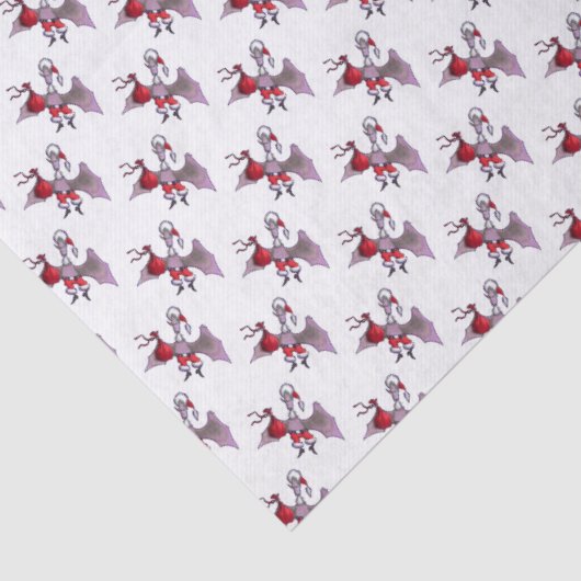 Santa Bat wit tissuepapier klein (Detail)