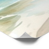 Santa Beach met Kerstmis in juli Poster (Hoek)