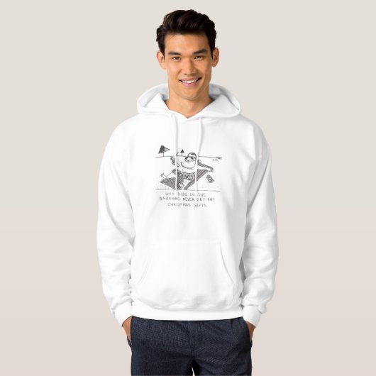 Santa Beach Time hoodie (Voorkant volledig)