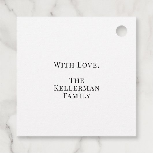 Santa Beach Vrolijk Kerstfeest Bedankjes Labels (Achterkant)