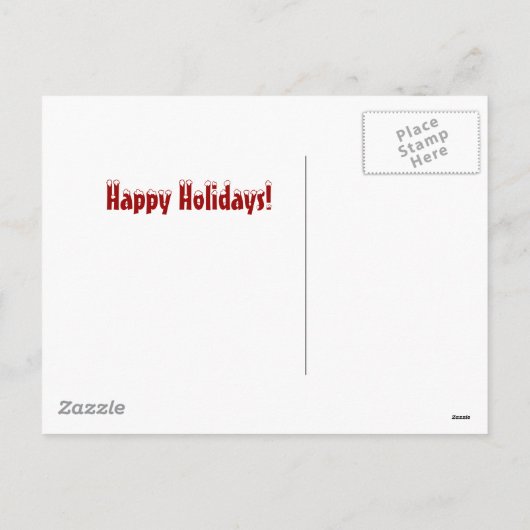 Santa Beagle Christmas card Feestdagenkaart (Achterkant)