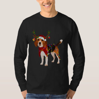 Santa Beagle render Light Kerstbeagle Pap T-shirt