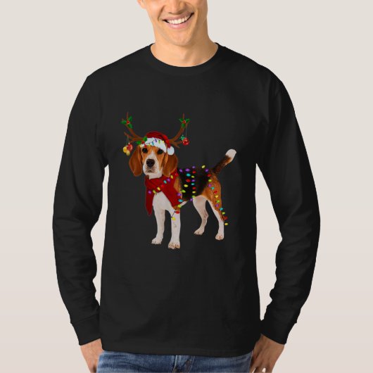 Santa Beagle render Light Kerstbeagle Pap T-shirt (Voorkant)