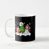 Santa Beagle Snowman Running Friends Christmas Own Koffiemok (Links)