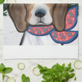 SANTA BEAGLE   THEEDOEK (Gevouwen)