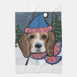 SANTA BEAGLE   THEEDOEK
