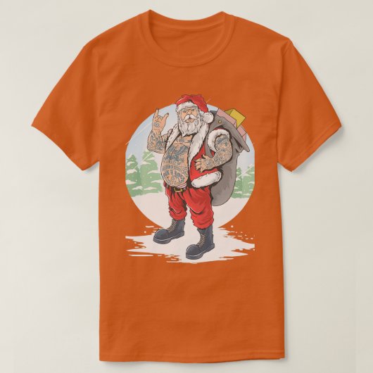 SANTA BEARD CLAUS T-SHIRT (Design voorkant)