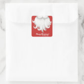 Santa beard kerst stickers (Tas)