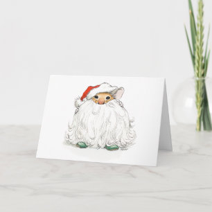 Santa Beard Mouse-kaart Kaart