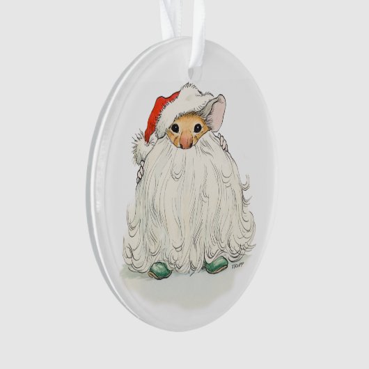 Santa Beard Mouse Ornament (voorkant)