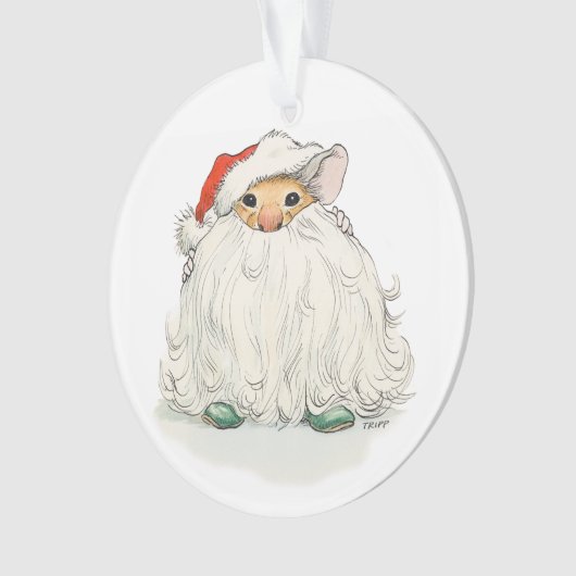 Santa Beard Mouse Ornament (voorkant)