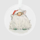 Santa Beard Mouse Ornament (voorkant)