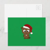 Santa Beaver Feestdagenkaart (Voorkant / Achterkant)