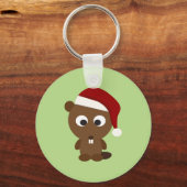 Santa Beaver Sleutelhanger (Voorkant)